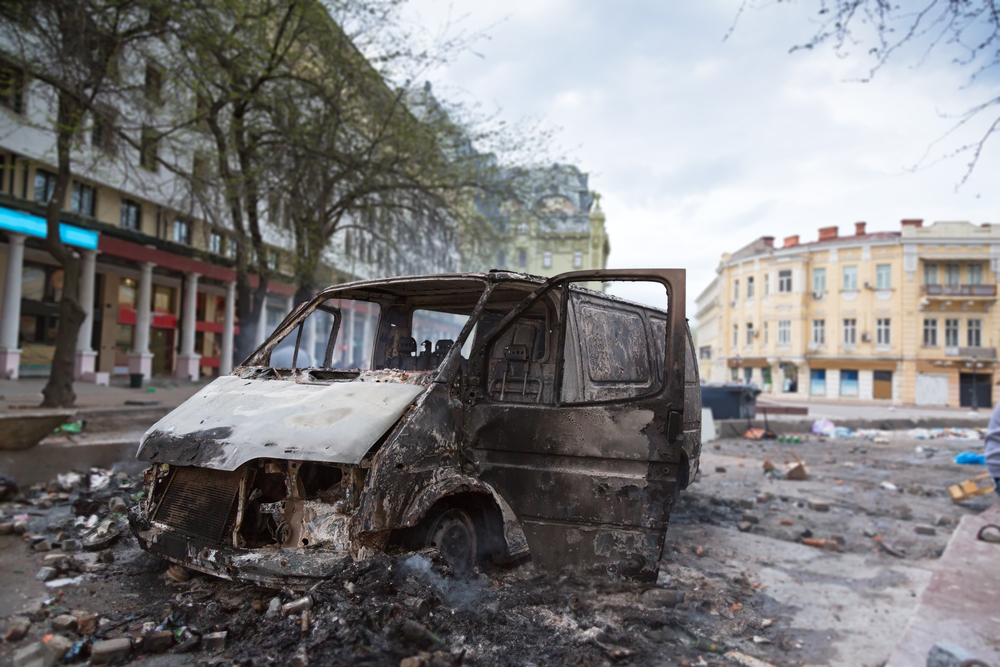 Voiture brûlée et assurance auto